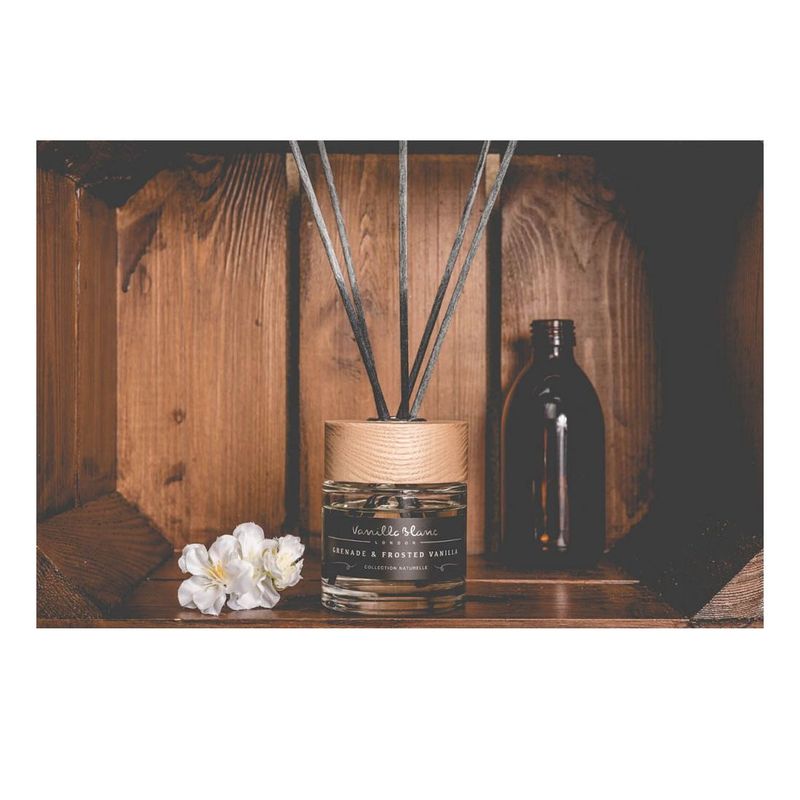 Vanilla Blanc Grenade & Frosted Vanilla Pomegranate Natural Reed Diffuser