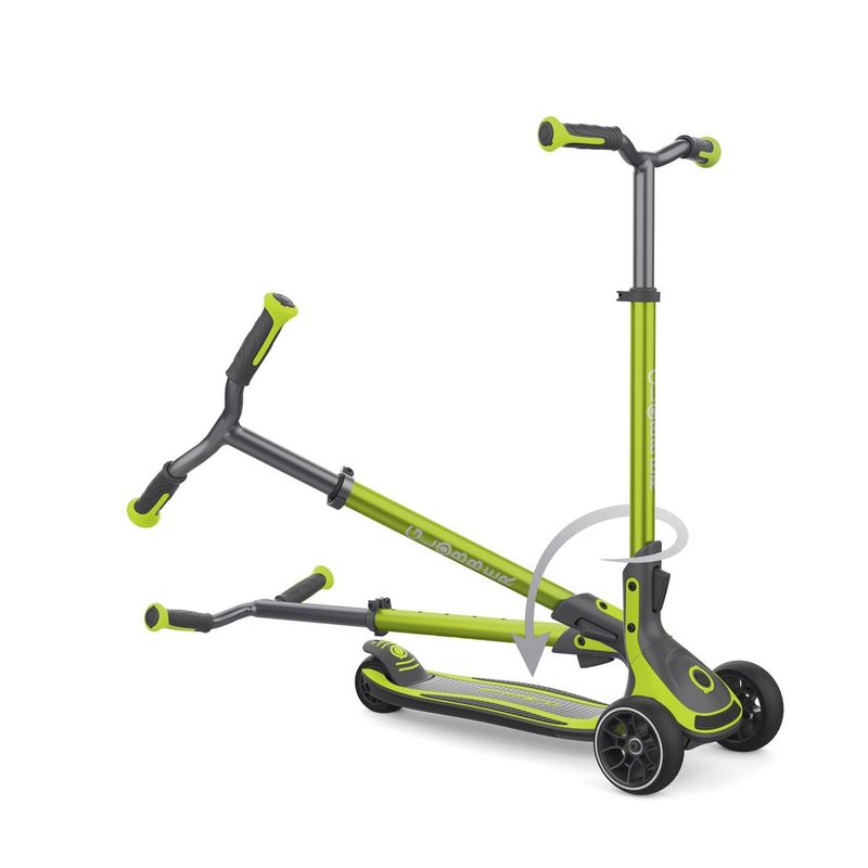 Globber Ultimum 3-Wheel Foldable Scooter - Lime Green