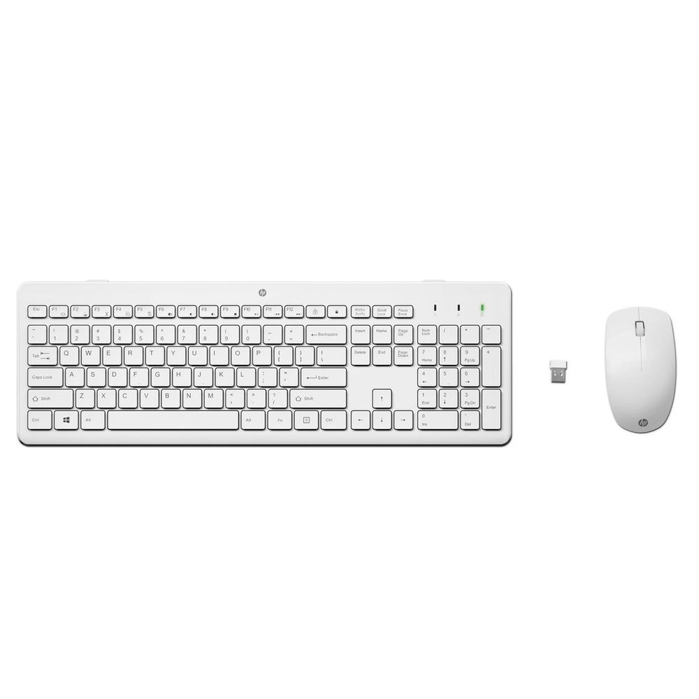 HP 230 Wireless Mouse And Keyboard Combo Set - White (Arabic/English)