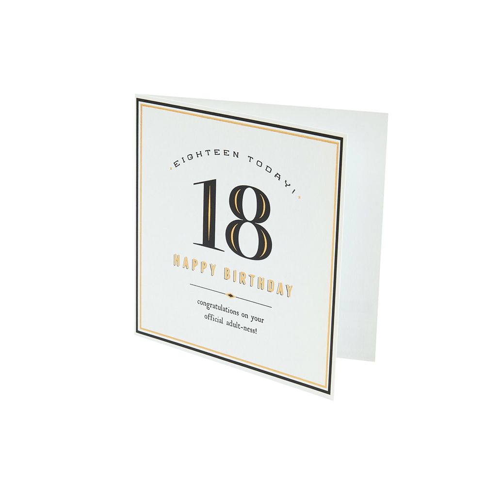 Eighteen Today Official Adultness Greeting Card