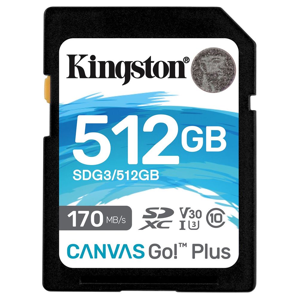 Kingston 512GB Canvas Go Plus UHS-I SDXC Memory Card