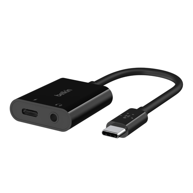 Belkin Rockstar 3.5mm Audio + USC-C Charge Adapter