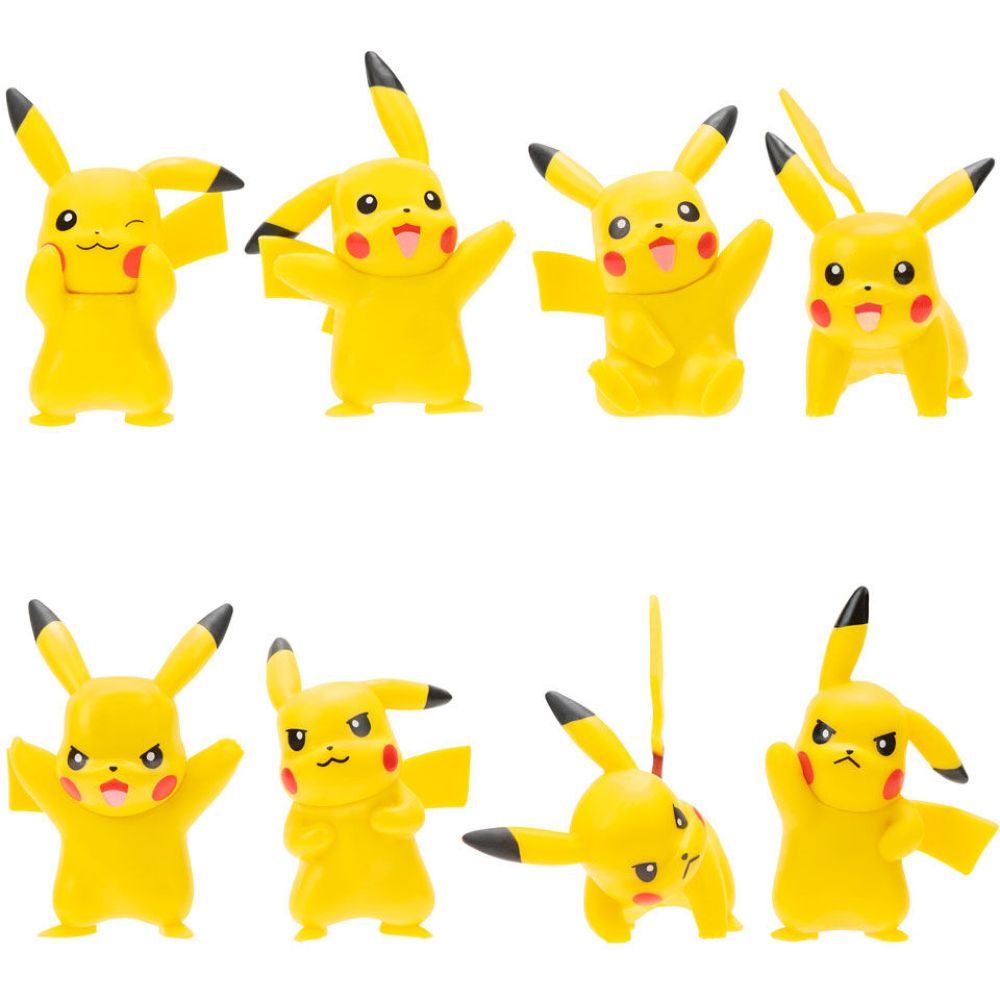 Jazwares Pokemon Battle Ready Battle Figure Pikachu Multi Pack of 8 Figures