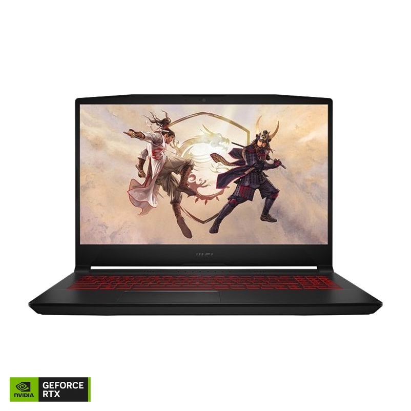 MSI Katana GF66 11UC Gaming Laptop intel core i7-11800H/16GB/512GB SSD/NVIDIA GeForce RTX 3050 4GB/15.6-inch FHD/144Hz/Windows 10 Home/Black