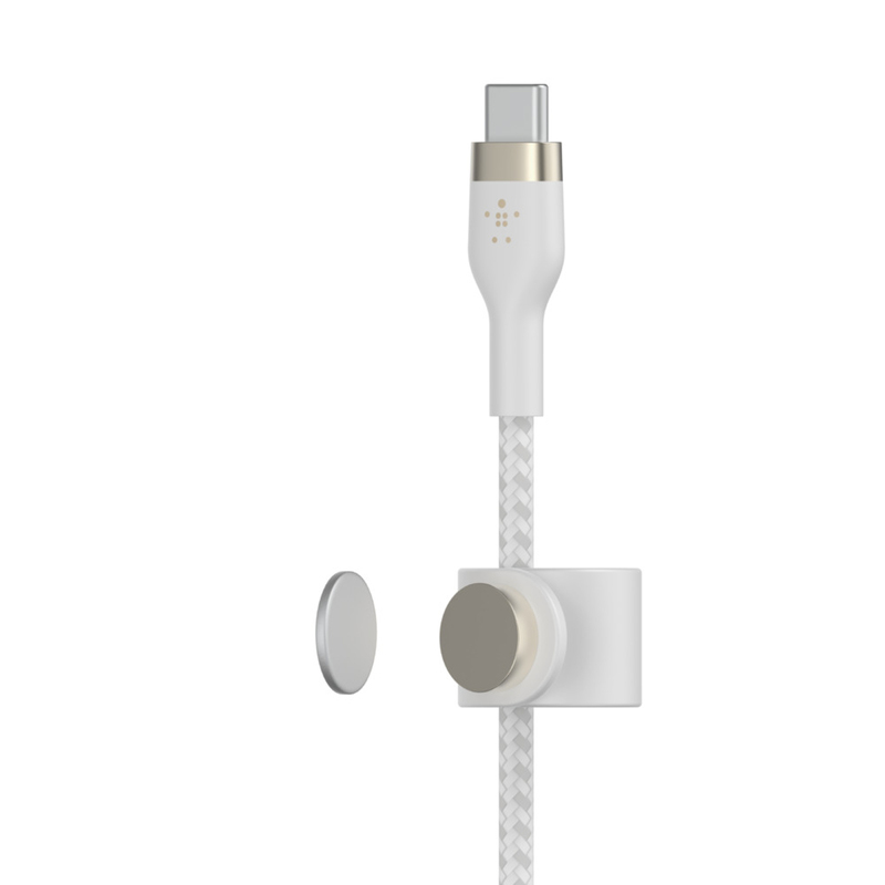 Belkin BoostCharge Pro Flex USB-C Cable with Lightning Connector 1m - White