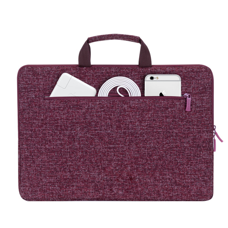 Rivacase 7913 Laptop Sleeve 13.3-inch with Handles - Burgundy Red