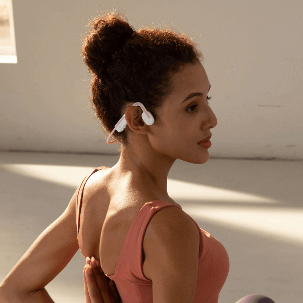 Shokz OpenMove Wireless Neckband Headphones with Mic - Pink