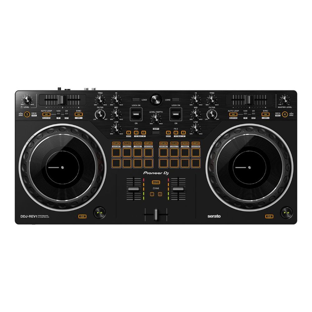 Pioneer DJ DDJ-Rev1 2-Ch Serato DJ Controller (Black) Scratch-Style