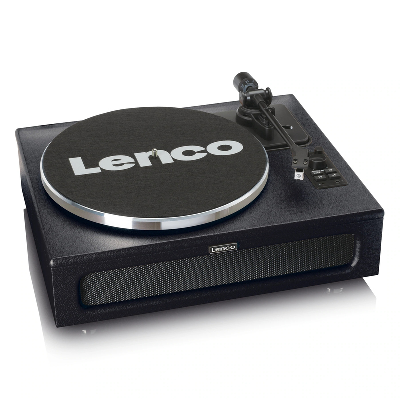 Lenco LS-430BK Turntable With Built-In Speakers Black