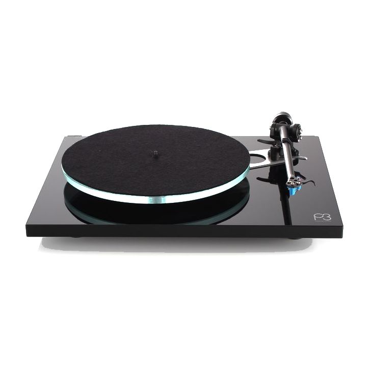 Rega Planar 3 Belt-Drive Turntable with Elys 2 Cartridge - Gloss Black