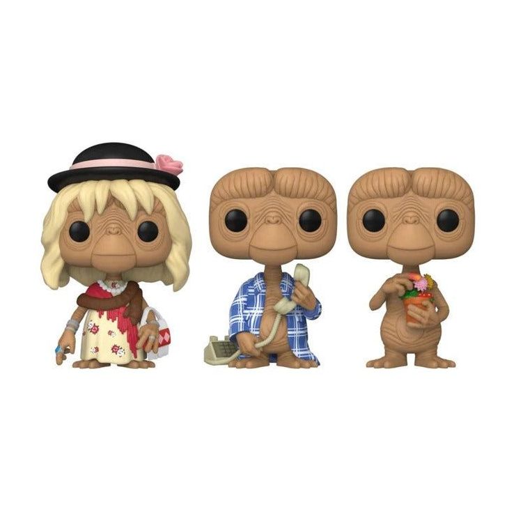 Funko Pop! Movies E.T. 40th Anniversary E.T. 3.75-inch Vinyl Figures (Pack of 3)