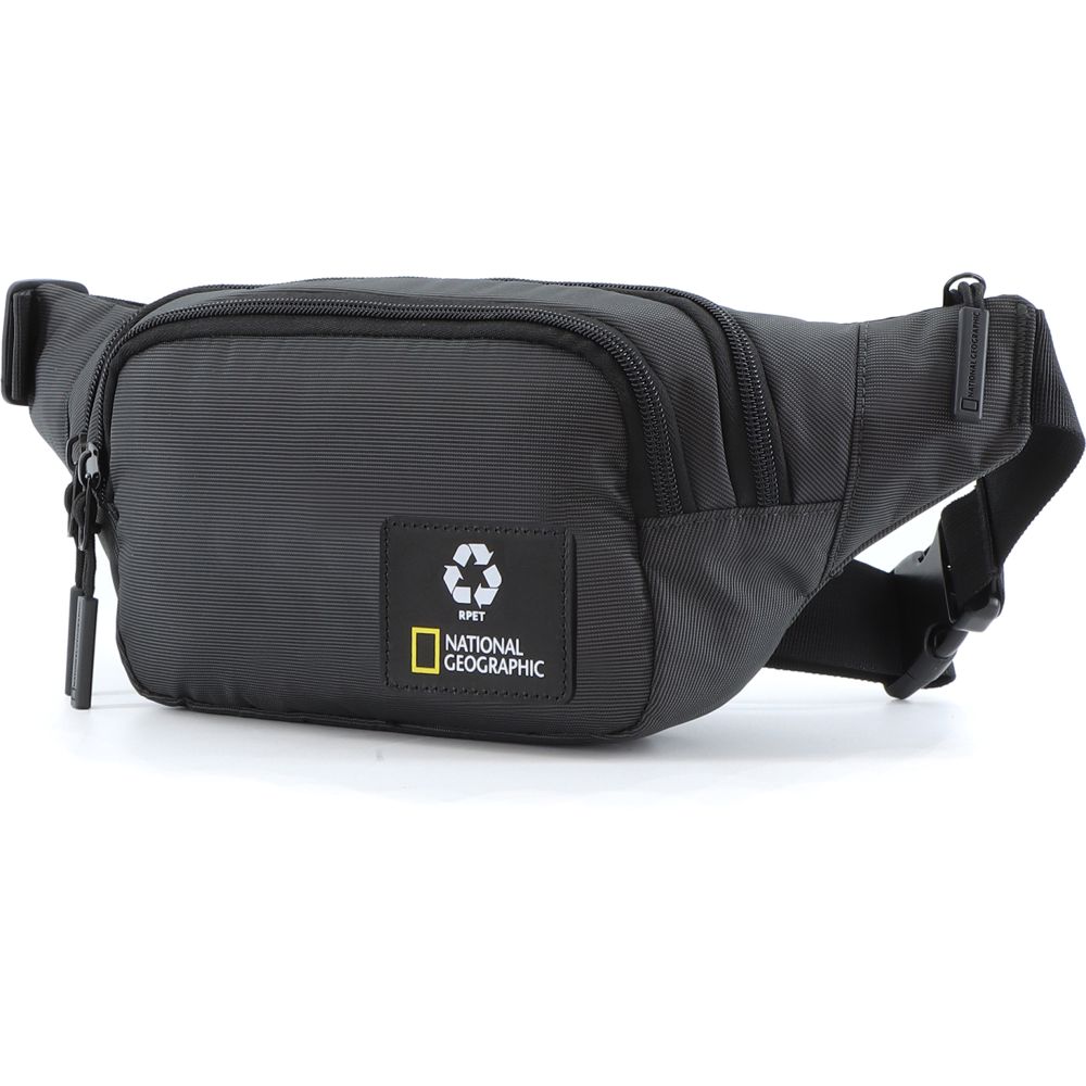 National Geographic Ocean Rpet Waist Bag Black 3.3 Ltrs