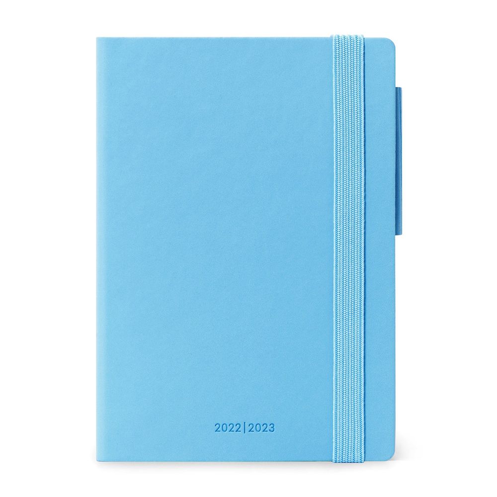 Legami Small Daily Diary 16 Month 2022/2023 (9.5 x 13 cm) - Sky Blue