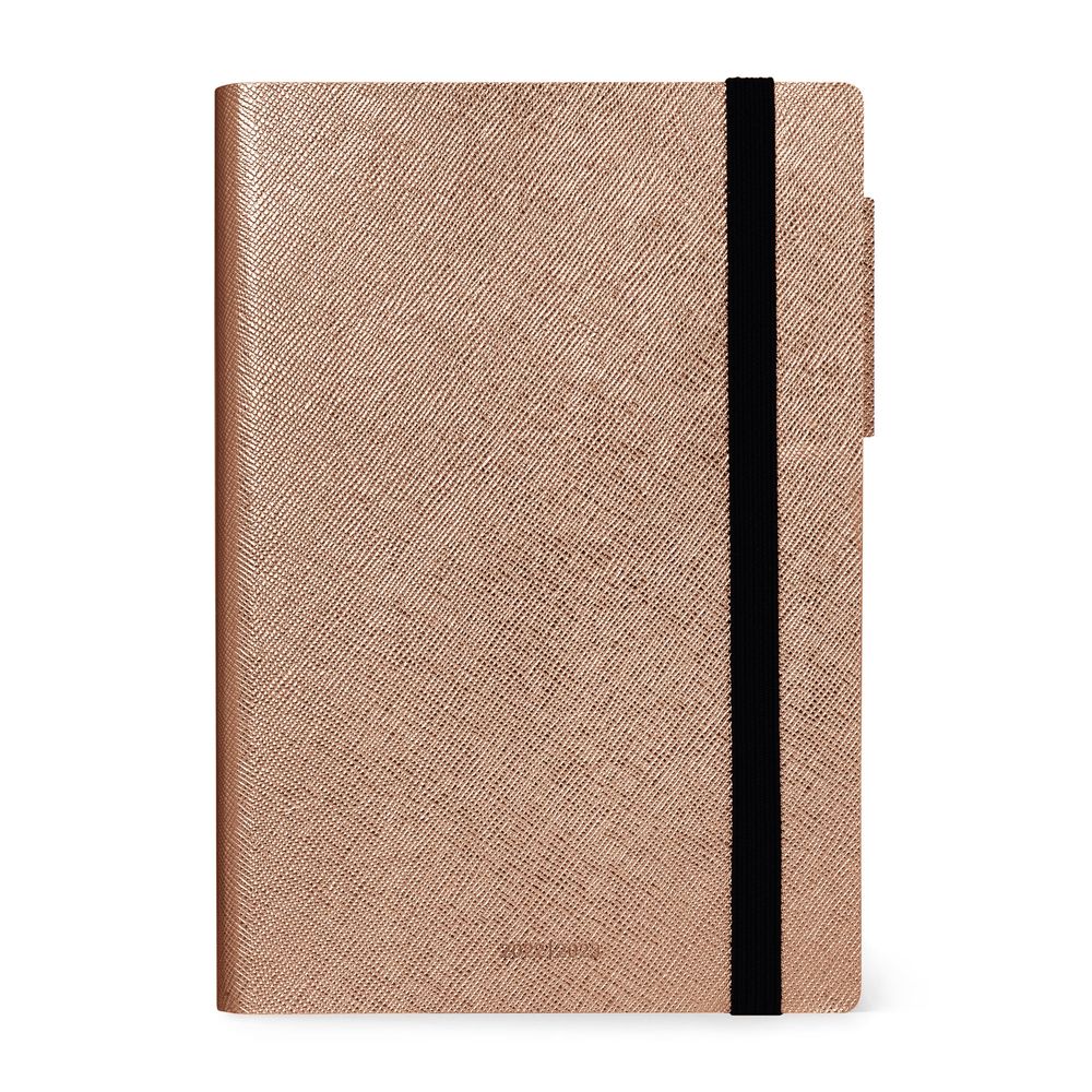 Legami Medium Daily Diary 16 Month 2022/2023 (12 x 18 cm) - Rose Gold