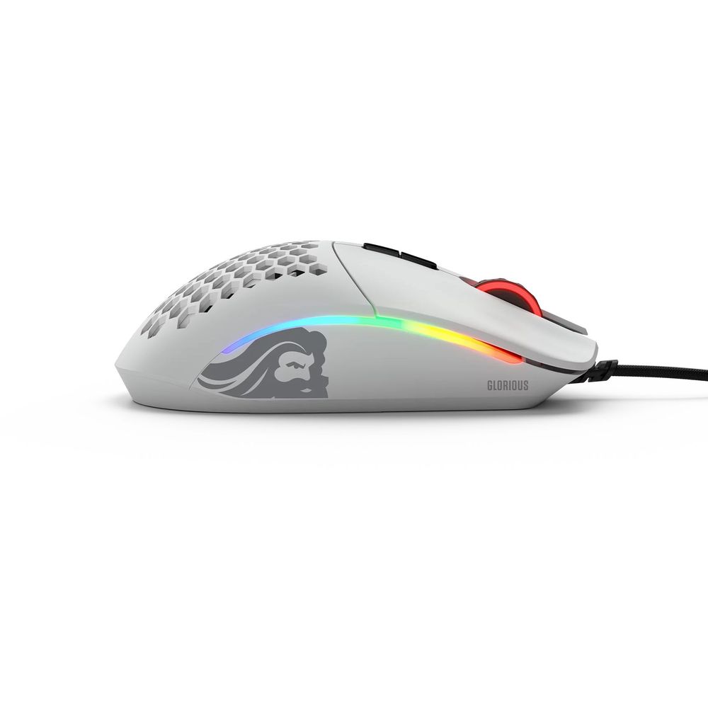 Glorious Model I Lightweight RGB MOBA & MMO Gaming Mouse - Matte White