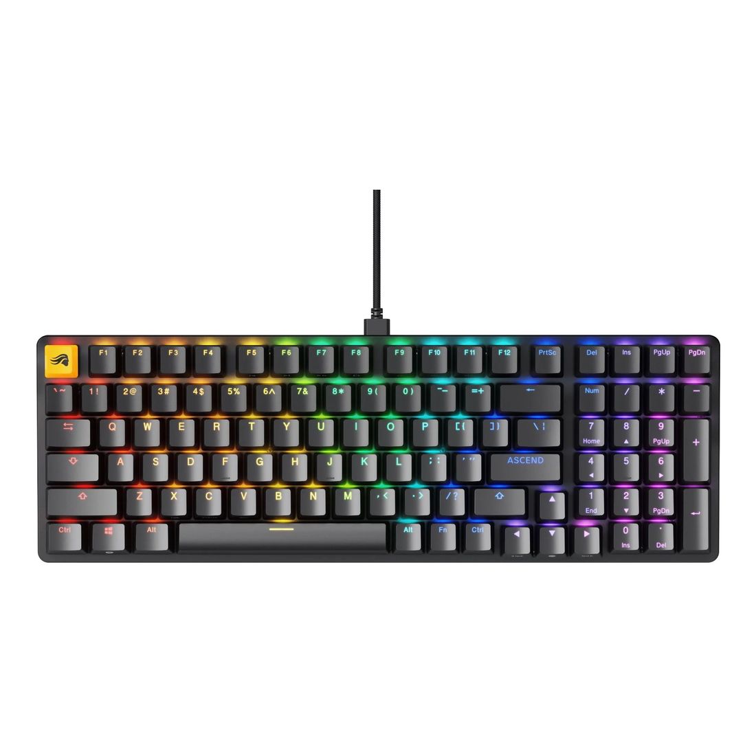 Glorious GMMK 2 Pre-Built Edition Full Size 96% Modular Mechanical Keyboard - Black (ANSI US Layout)