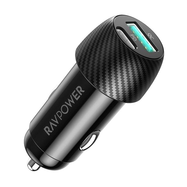 Ravpower RP-VC1009 49W Car Charger - Black