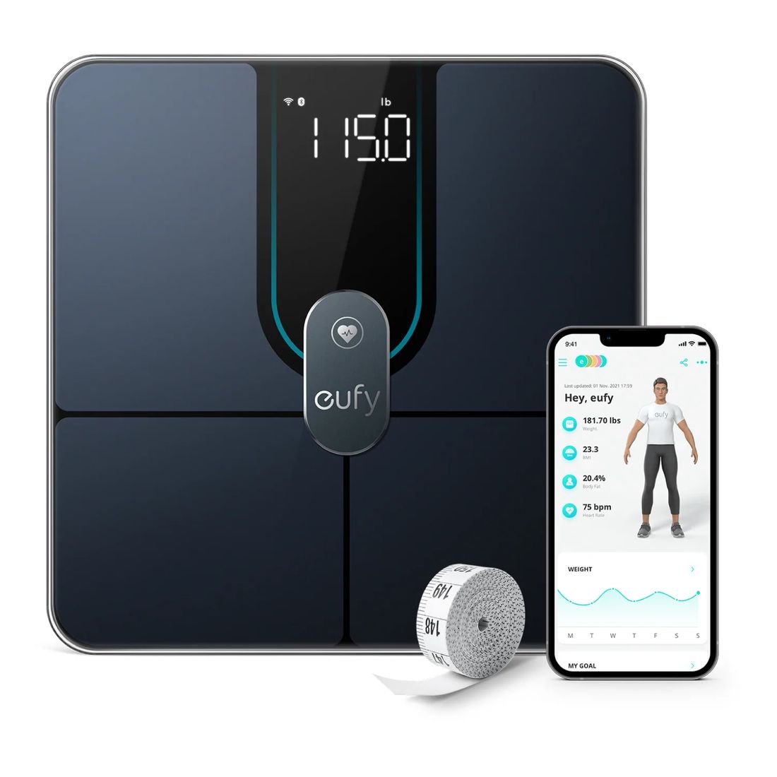 Eufy Smart Scale P2 Pro - Black