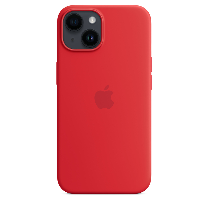 Apple Silicone Case with MagSafe for iPhone 14 - (Product)Red