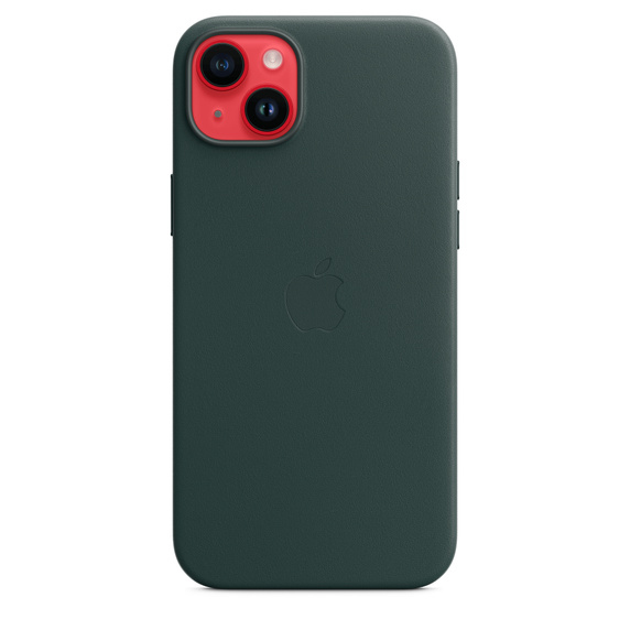 Apple Leather Case with MagSafe for iPhone 14 Plus - Forest Green