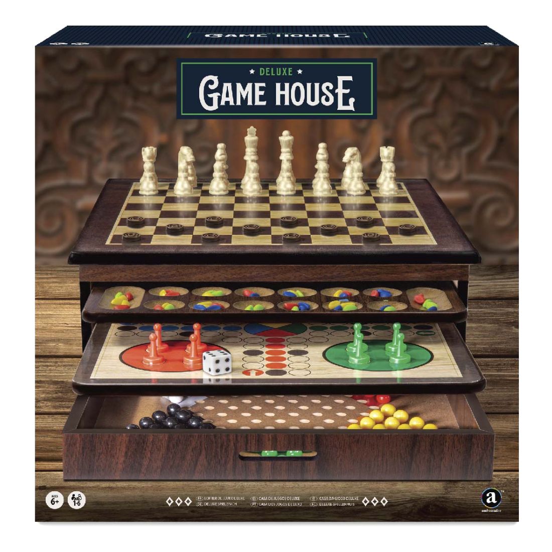 Merchant Ambassador Craftsman Deluxe Wooden Game House