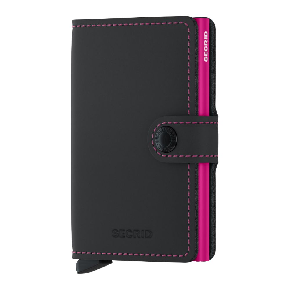 Secrid Miniwallet - Matte Leather - Fuchsia