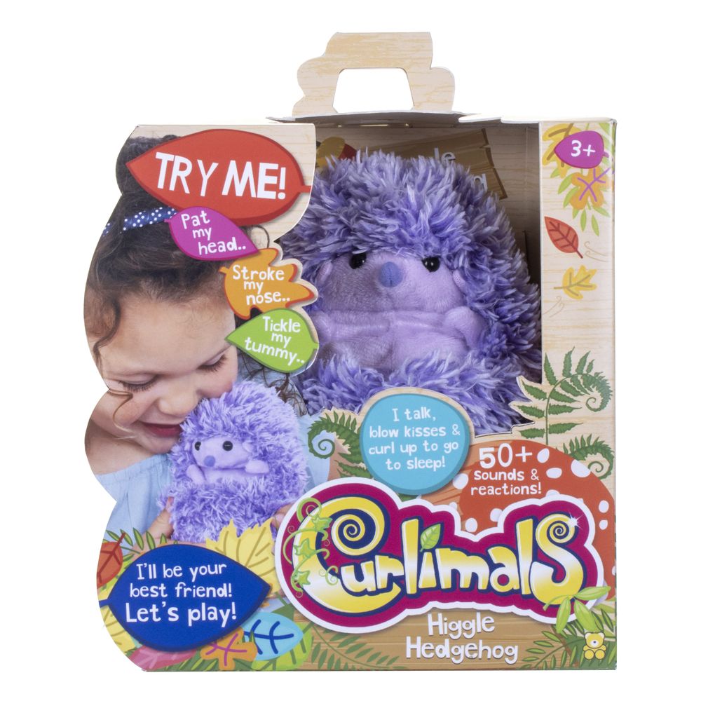 Curlimals Higgle Hedgehog Interactive Soft Toy