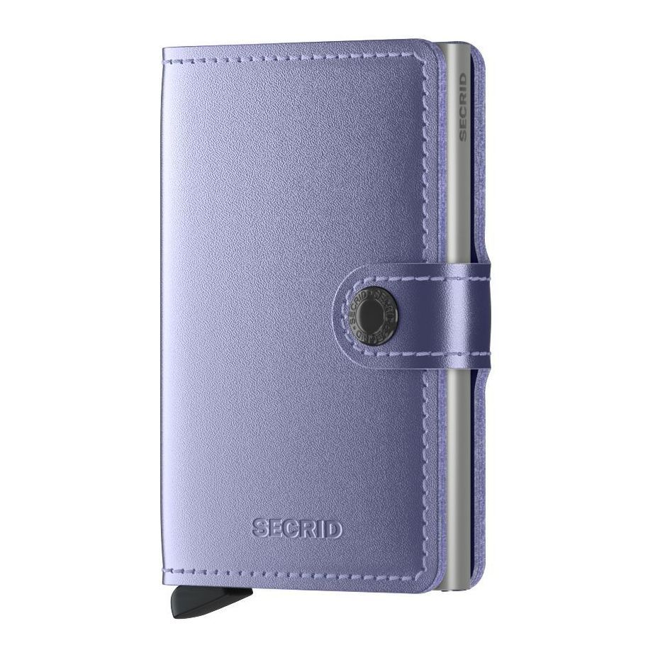 Secrid Miniwallet - Metallic Leather - Lilac