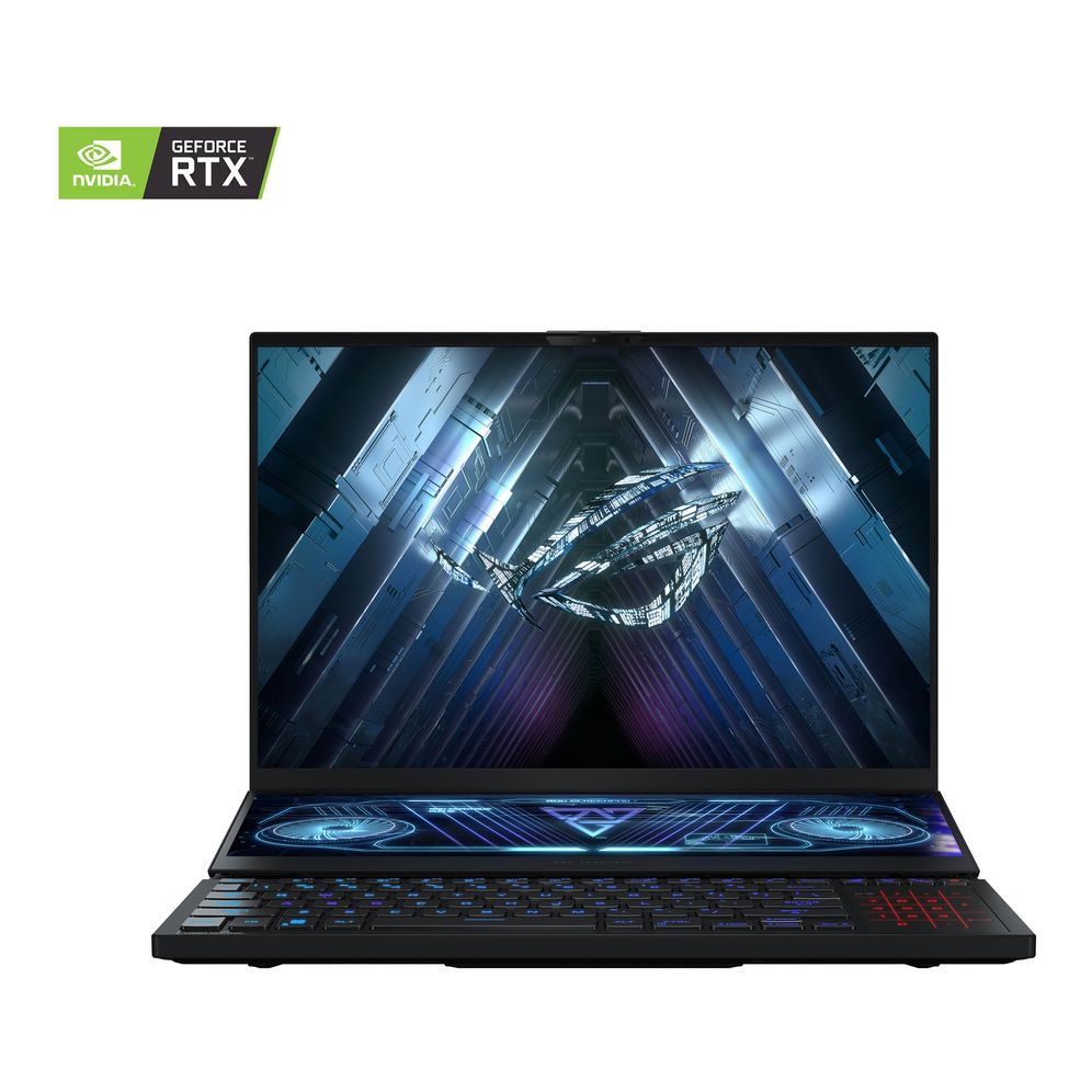 ASUS ROG Zephyrus Duo 16 Gaming Laptop AMD Ryzen R9-7945HX/32GB/2TB SSD/NVIDIA GeForce RTX 4090 16GB/16-inch QHD+/240Hz/Windows 11 Home - Black (Arabic/English)