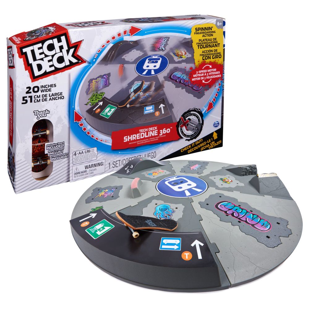 Tech Deck Shredline 360 Spinning Fingerboarding Action Playset