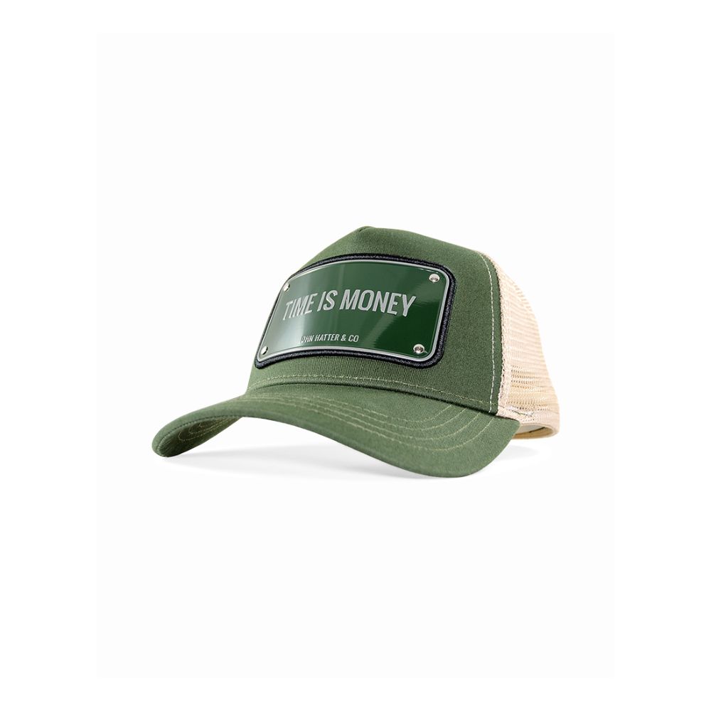 John Hatter Time Is Money Unisex Cap Green/White