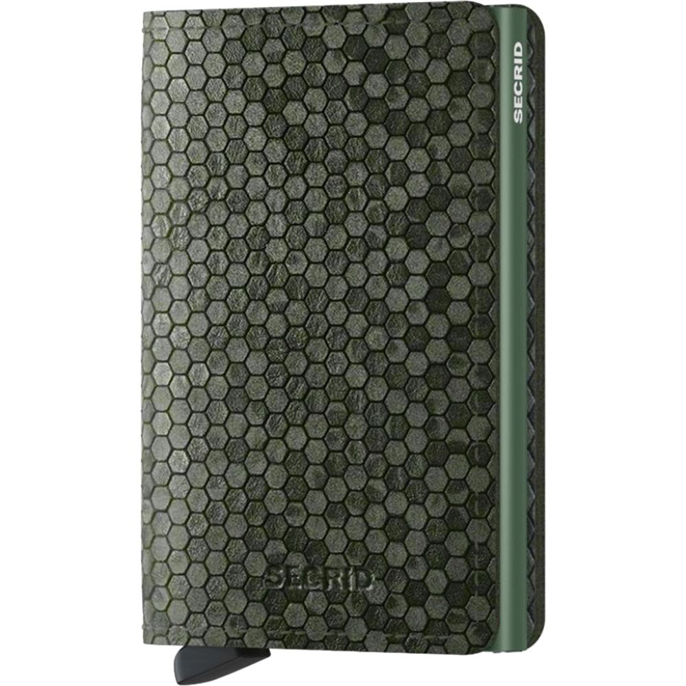 Secrid Slimwallet - Hexagon Leather - Green