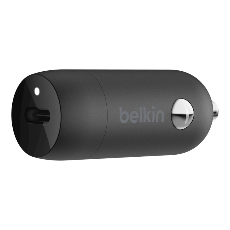 Belkin Boost Charge 20W USB-C Pd Car Charger Lightning Cable Black