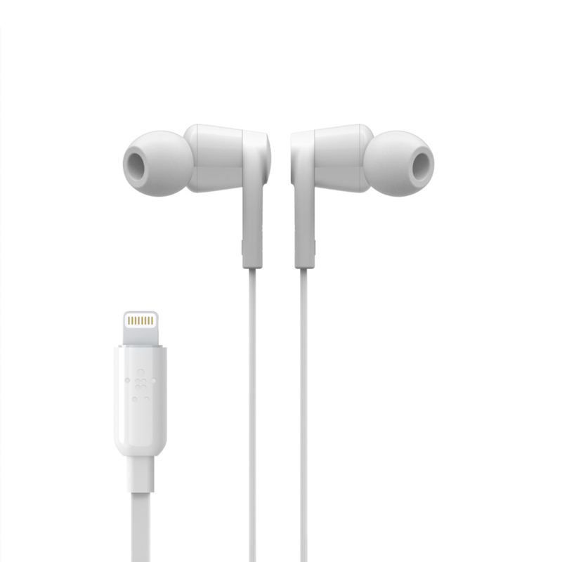 Belkin Rockstar White In-Ear Earphones with Lightning Connector