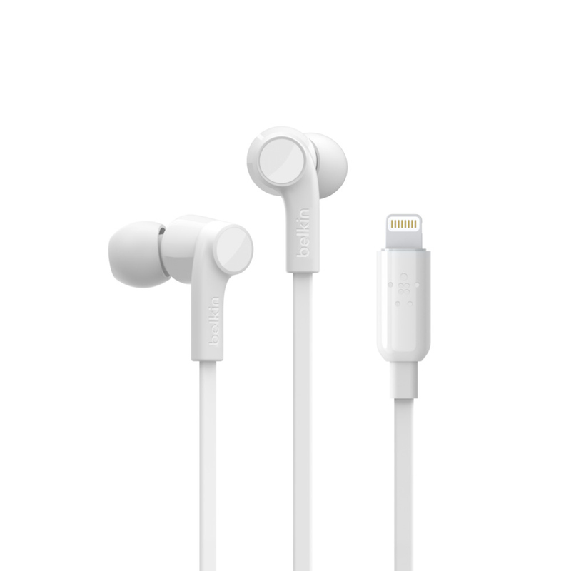 Belkin Rockstar White In-Ear Earphones with Lightning Connector