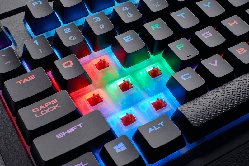 Corsair K68 RGB Mechanical Gaming Keyboard - CHERRY MX Red