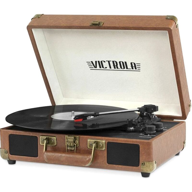 Victrola Journey 3 In 1 Suitcase Record Player - Brown