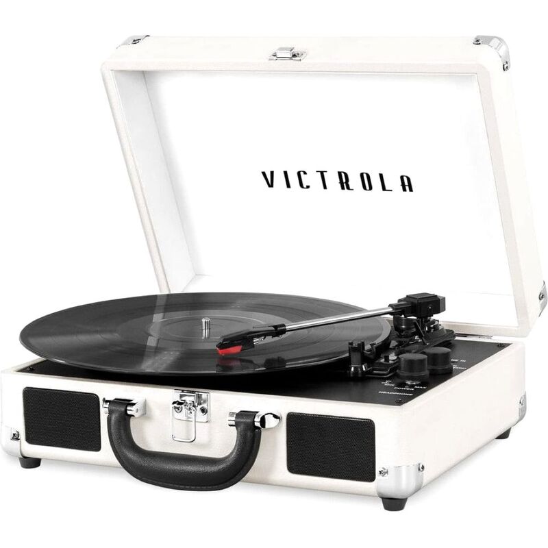 Victrola Journey 3 In 1 Suitcase Record Player - White