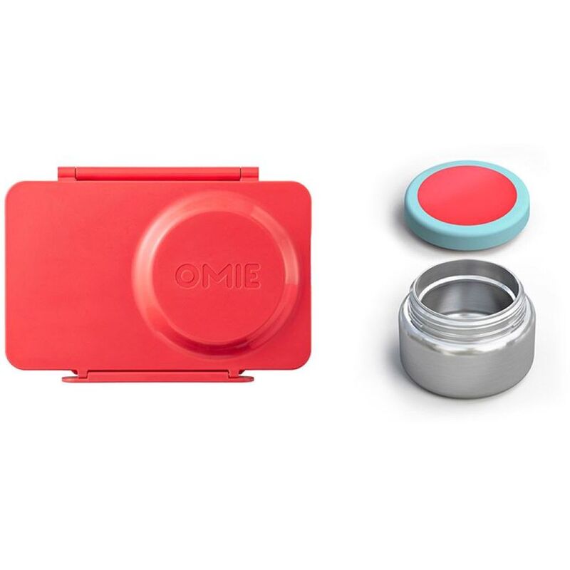 OmieLife OmieBox Up Thermos - Cherry Pink 350 ml
