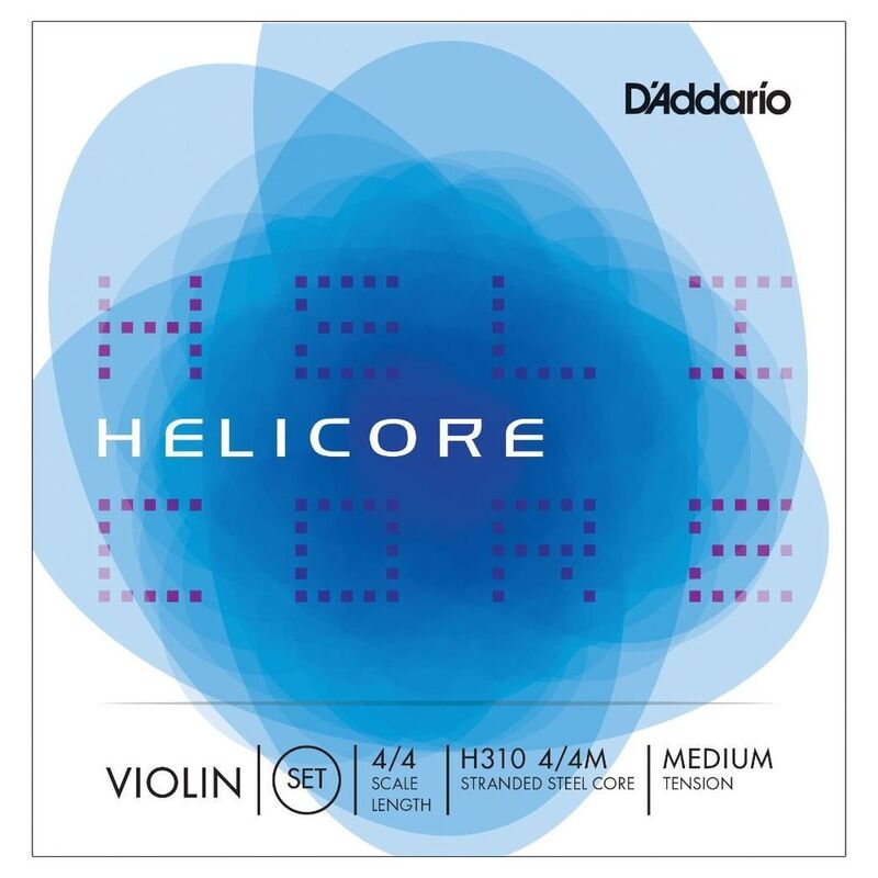 D'Addario Helicore H310 4/4M Violin String Set / 4/4 Scale / Medium Tension