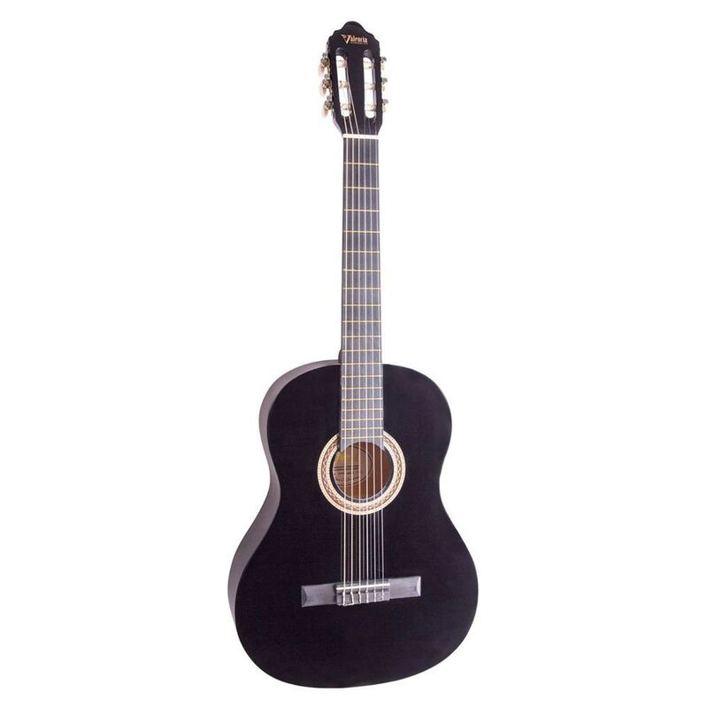 Valencia VC104BK Classical Guitar (Black)