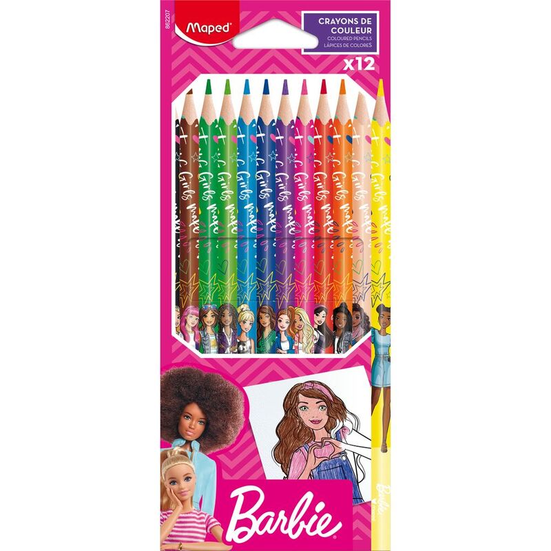 Maped Color Pencils Barbie (Set of 12)