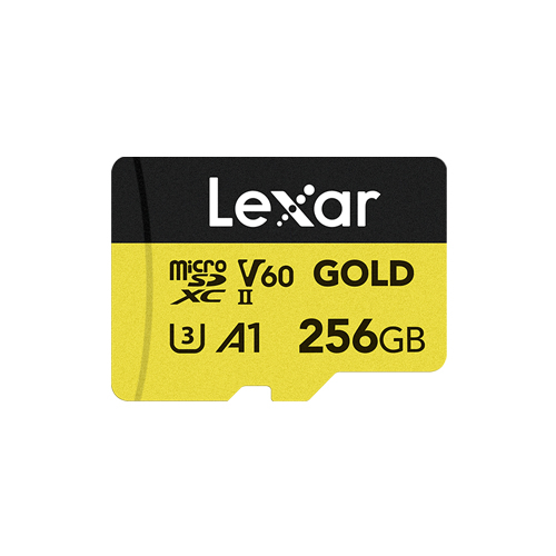 Lexar 256GB Lexar Gold MicroSDXC UHS-II Cards/ Up To 280MB/S Read And 180MB/S Write C10 A1 V60 U3/Full-HD & 4K Video