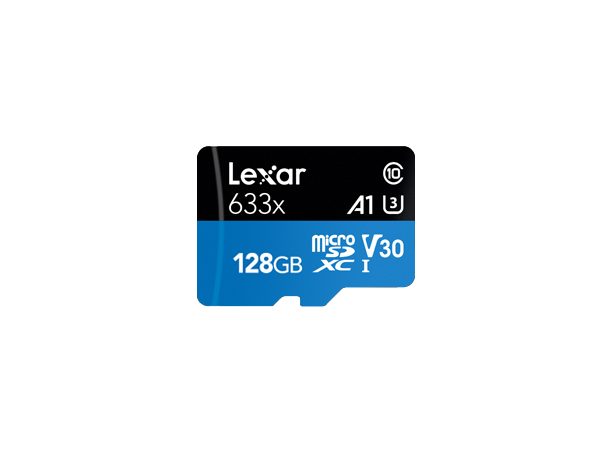 Lexar 128GB Lexar High-Performance 633X MicroSDXC UHS-I With SD Adapter/ Up To 100MB/S Read 45MB/S Write C10 A1 V30 U3