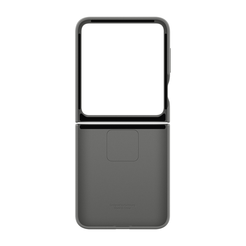 Samsung Flip6 Silicone Case With Ring - Gray