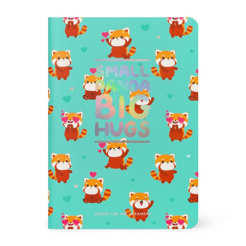 Legami Lined Notebook - Quaderno - Small - Red Panda (9 x 13.5 cm)