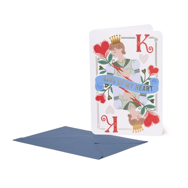 Legami Large Greeting Card - King (11.5 x 17 cm)