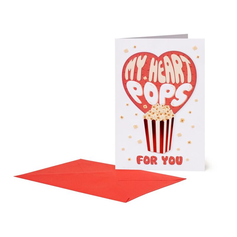 Legami Large Greeting Card - Popcorn (11.5 x 17 cm)