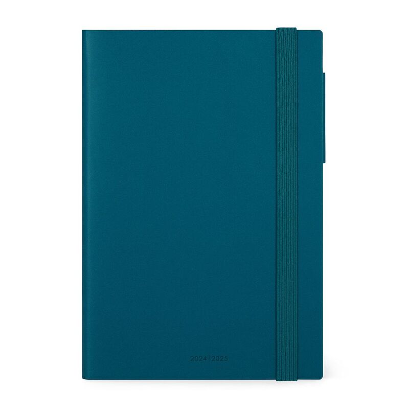 Legami Medium 16-Month Daily Diary - 2024/2025 - Teal Blue (12 x 18 cm)