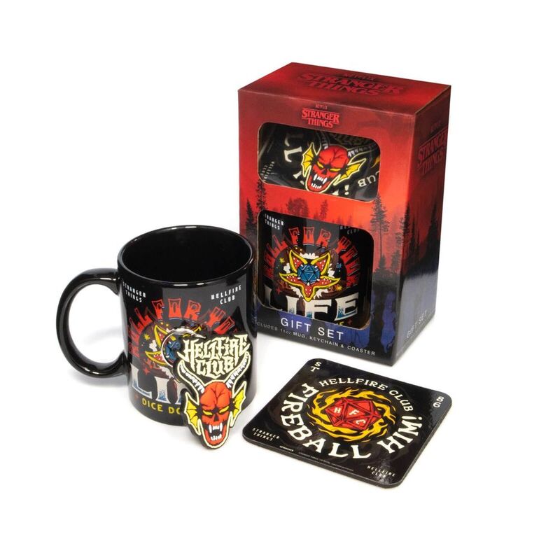 Pyramid Stranger Things 4 (Hellfire) Mug Coaster Keychain Gift Set